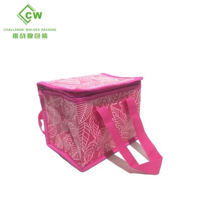 China Lunch Cooler Bag Cooler Handbag Heat Insulation Non Woven Reusable Grocery Bag Eco-friendly Bag for sale