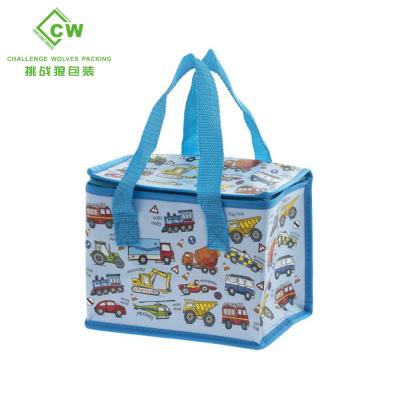 China Lunch Cooler Bag Cooler Handbag Heat Insulation Non Woven Reusable Grocery Bag Eco-friendly Bag for sale