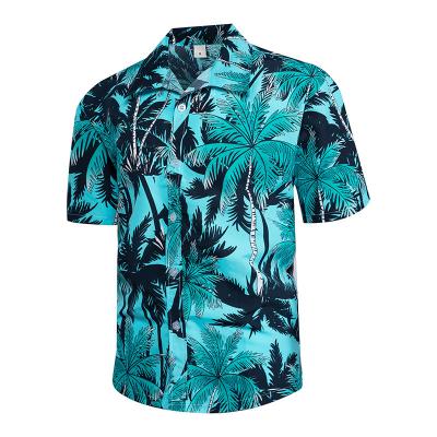 China 2022 Summer Trend Anti-pilling Short Sleeve Shirt Hawaiian Shirt Beach Resort Uses Plus Size Men's Retro Shirts for sale