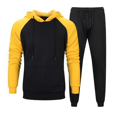 China 2022 new arrivals antibacterial wholesale men's pullover hoodie sweatpants and hoodie set casual tracksuit men for sale