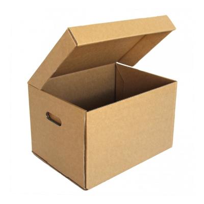 China Recyclable Easy Open Classic Paper Corrugated Cardboard Storage Box The Cartons for sale