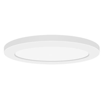 China Support Modern Tuya Wifi Smart Control CRI 80/90 120Vac Input Surface Mount Super Slim Round LED Edge-lit Panel Light for sale