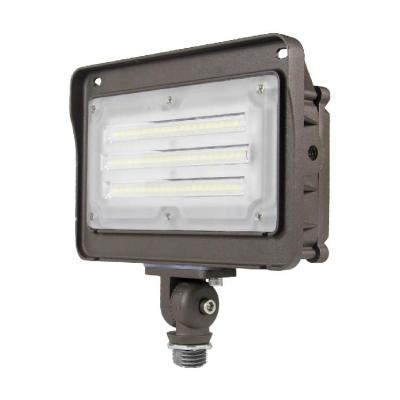 China Wet Landscape Knuckle Bracket Mount High Lumen 130LM/W Location 120-277Vac Industrial Grade Led Flood Lights for sale