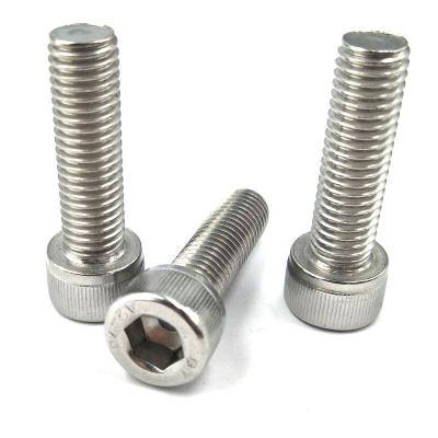 China DIN912 M8 Manufacture HEX Stainless Steel 304 Hex Socket Cap Head Machine Screw for sale