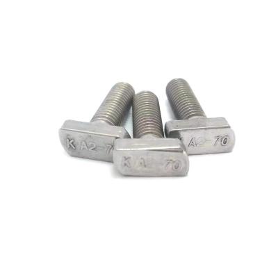 China Pan High Quality Stainless Steel GB37 Square Head M6 M8 T Type Machine Screw for sale