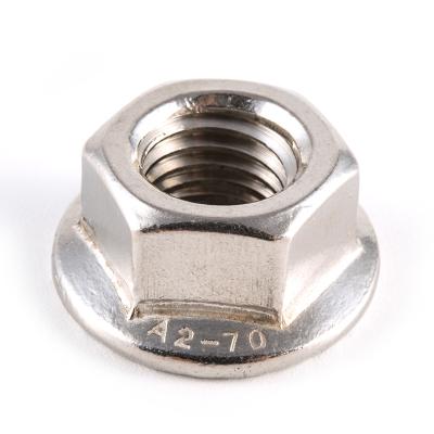 China Professional Manufacture Heavy Industry 304 Stainless Steel Hex Serrated Flange Nut 316 With DIN6923 Standard for sale