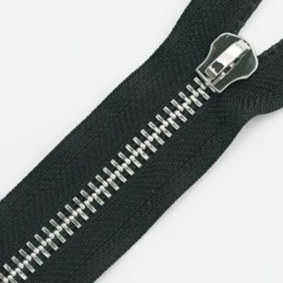 China metal zipper finished ykk zipper metal zip closed end and open end two ways for sale