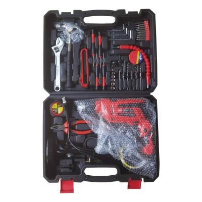 China Convenient 50 Piece Plastic Shell Household Hammer Drill with Cutting and Grinding Set for sale