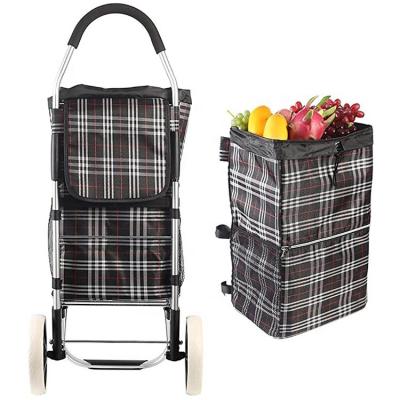 China Folding Customize Shopping Bag Wheeled Trolley Trolley Bag Eco Reusable Wheel Trolley Shopping Bag To Logo Foldable Supermarket Trolley Shopping Market for sale