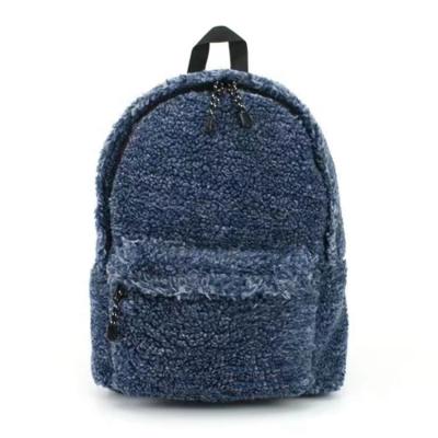 China With USB BSCI factory fashion colorful cute girls teens school bags adult kids plush backpack for women for sale