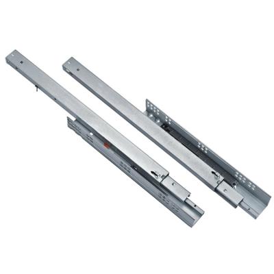 China Hot Selling Modern Ronghui Hardware Damper Buffer Running Smoothly Galvanized Steel Undermount Install Hidden Cabinet Slide for sale