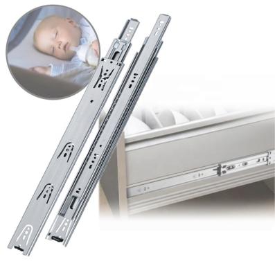 China Modern High Quality Full Extension Drawer Slide Side Mount Good Load Bearing Stainless Steel Ball Bearing Rail for sale