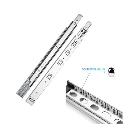 China China Manufacturer Modern 3 Fold Telescopic Table Rail Track Drawer Self Closing Slide Slide for sale