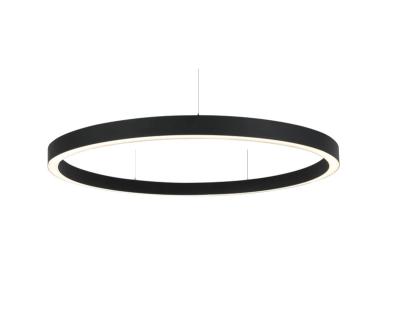 China Hot Sale Modern LED Office Indoor Pendant Round Linear Circle LED Ceiling Light for sale