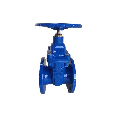 China General PN10 PN16 GGG50 DIN Cast Iron Gate Valve Hand Wheel Resilient Seated Liquid Plug Malleable 36 Inch Gate Valve for sale