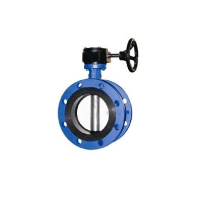 China DN200 PN16 General Ductile DI Cast Iron Double Manual Flanged Butterfly Valve for sale