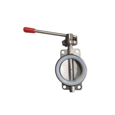 China General Manual Gear Wafer Butterfly Valve With Hand Lever for sale