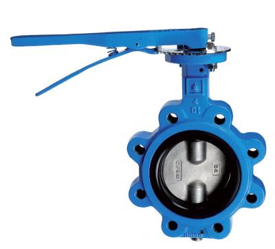 China General Manufacturing Ductile Type Manual Cast Iron Lug Butterfly Valve for sale