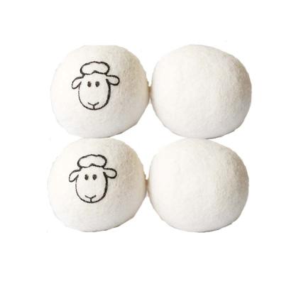 China Hot Selling Cleaning Customized Colors Wool Dryer-Balls Handmade Dryer Wash Ball For Laundry for sale