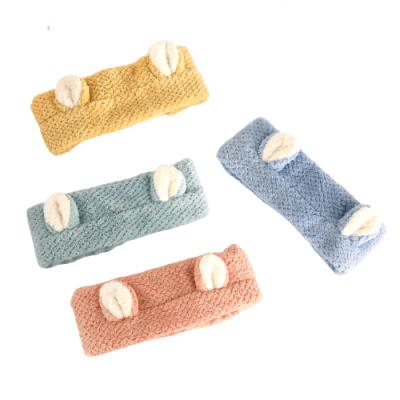 China OEM New Version Fashion High Quality Ears Hair Band Small Elastic Plaid Hair Band Suitable For Female for sale