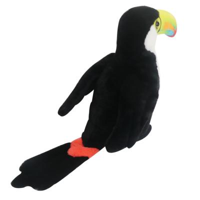 China Soft Animal Toy Stuffed Qualified And Cheap Realistic Plush Bird Tokong Bird Toy Toy for sale