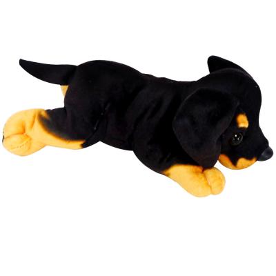 China New Coming Toy 2021 Cute And Adorable Realistic Plush Toys Soft Realistic Dog Rottweiler Stuffed Toys for sale