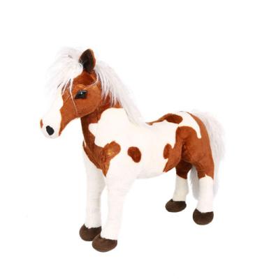 China Toy Customized Soft Stuffed Animal Toys Lifelike And Vivid Standing Horse for sale