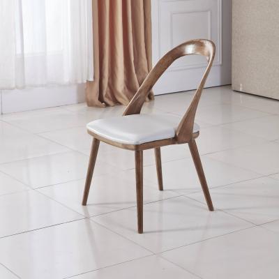 China Contemporary Classy Royal High Ash Wood Or Walnut Finish Chair With Timber Dining Chair for sale