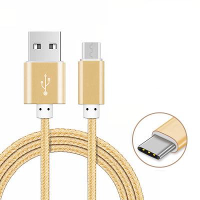 China 2A Reversible Fast USB/Type C Cable Micro Braid Nylon Data Line For Samsung Galaxy S4 S6 S7 S8 S9 Plus Note 4 for sale