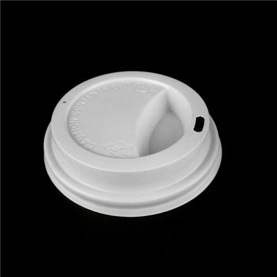 Китай 80mm PS Single Wall Sip Lid White Lids For Disposable Custom Paper Cups Logo Paper Cup Lids продается