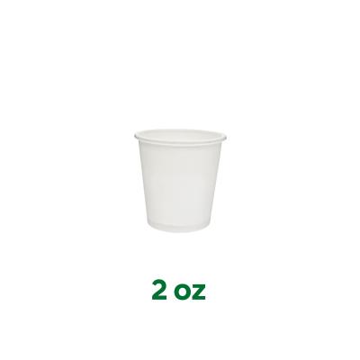 Cina 2oz 60ml 50ml Disposable Custom White Mini Small Disposable Single Wall Paper Tea Tasting Taste Cup instock in vendita