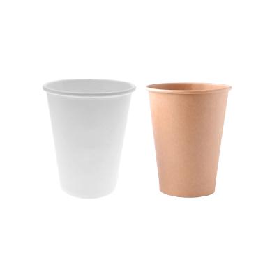 China Custom 12oz 400ml 12oz PLA Disposable Single Wall Compostable Hot Paper Coffee Cups for sale