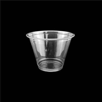 China 9oz 275ml Disposable Plentiful Plastic Ice Cream Cup Clear Ice Cream Cup PET Single Wall Cup With A Lid for sale