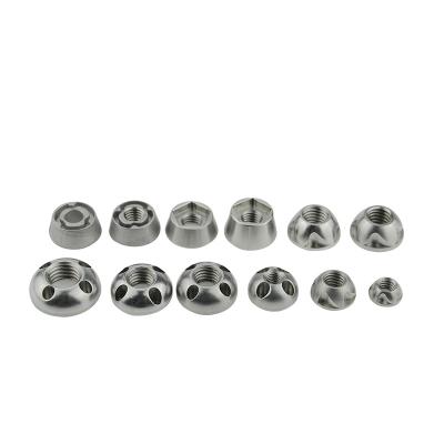 China 4Hole or Trox head factory price passivated anti-theft nut tamper-proof anti-theft nut for sale