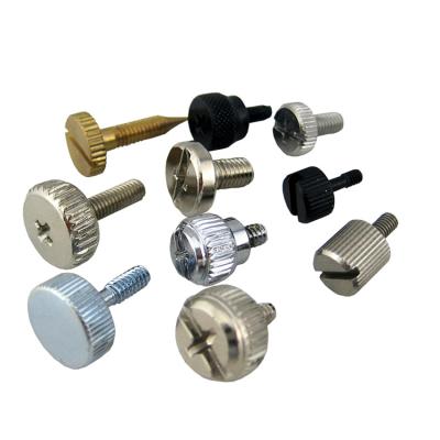 China Stainless Steel Anodized 5/8-20 Inch Screw m3 m4 m5 m6 Knurled Head Aluminum Thumb Screw for sale