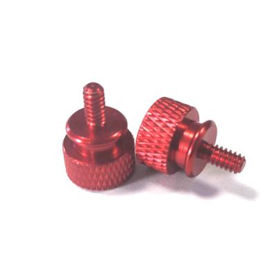 China Pan OEM Stainless Steel Brass Hand Adjust Knob Knurling Screw m2 m3 m4 Anodized Aluminum Thumb Screws for sale