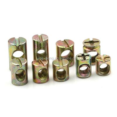 China Furniture Hardware Supplier Customized Galvanized Barrel Nut Countersunk Barrel Nut For Furniture for sale