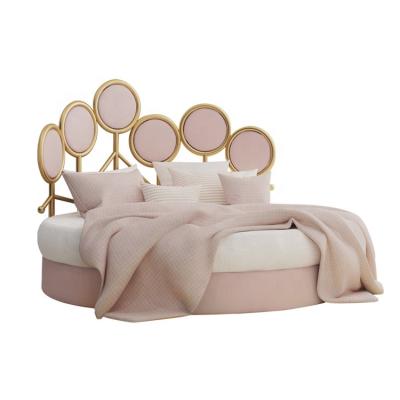 China (Others) Beautiful Style Adjustable Furniture Sets CUSTOM BED King Size Round Bed On Sale for sale