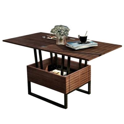 China Teak root square folding coffee table (height) adjustable modern design desk furniture double with good quality for sale