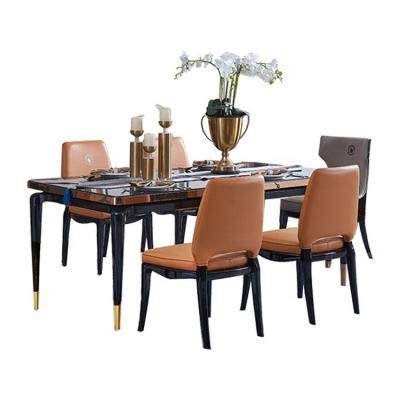 China Durable in Middle Eastern ebony blackwood walnut solid wood and chrome modern design epoxy worktop dining table top for sale