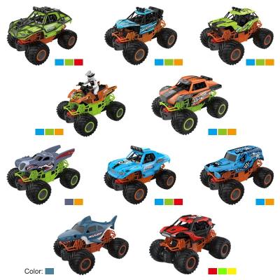 China 1:20 Friction Powered Toy High Quality Simulation Model Four-Wheel Friction Chase Road Vehicle Inertia Toy Truck for sale