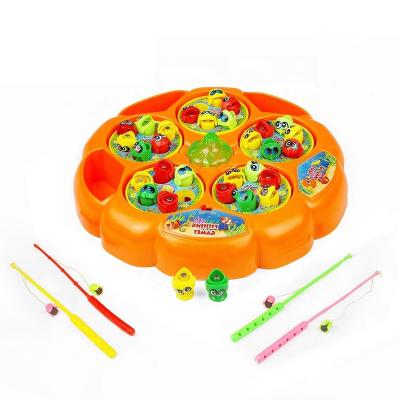 China Parent-child Plastic Electric Magnetic Musical Interactive Board Game Rod Fishing Toys For Kids for sale