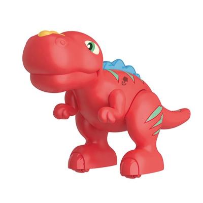 China Children Plastic Study Take Apart Assemble Puzzles Recording Magnetic Diy Toy Dinosaur With Sound 19*12*7.5cm for sale