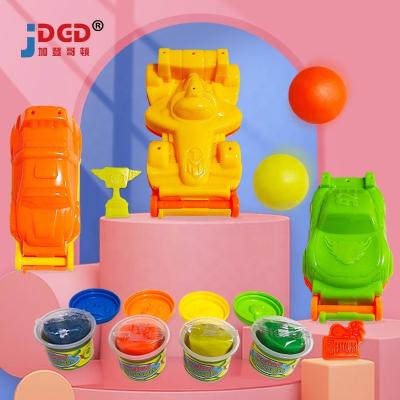 China High Quality Handmade Creative Kids Racing Car Dough Mold Play Pretend Diy Clay Tools Colored Mud Toy 38.5*6.5*26cm for sale