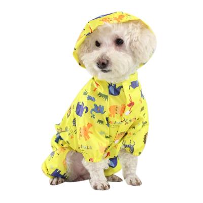 China Pet Rain Stocked Accessories Dog Cute Pet Legs Raincoat Goods 4 Legs Raincoat Running Cheap Supplies Teddy Corgi Bull Dog Clothes for sale