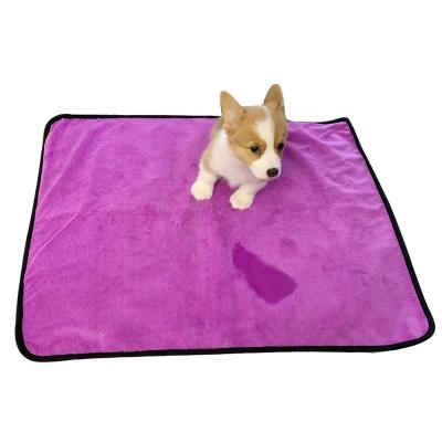 China Customized Waterproof Puppy Pee Training Pad Strong Absorbent Mats For Pets Microfiber Dog Sanitary Accessories Washable Reusable for sale