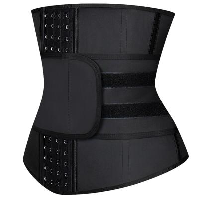 China Universal Latex Waist Trainer 9 Bone 4 Hooks Waist Cincher Women Shapewear Steel Corset Slimming Belt for sale