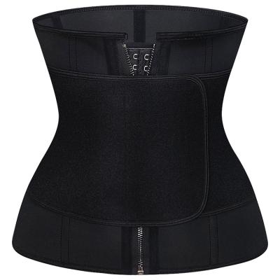 China One Strap Compression Zipper New Antibacterial Steel Neoprene Waist Trainer Cincher for sale