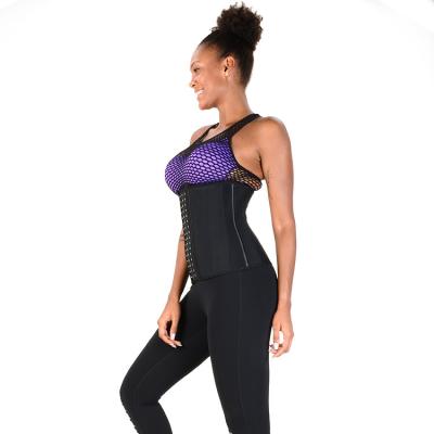 China Antibacterial High Quality Steel Boned Jumpsuit Waist Training Body Shaper Corset Top for sale