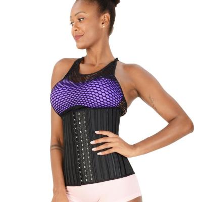 China Instock 29 Latex Quality Corset Body Shaper Waist Trainer Steel Boned Fajas Reductoras 8006 Antibacterial for sale